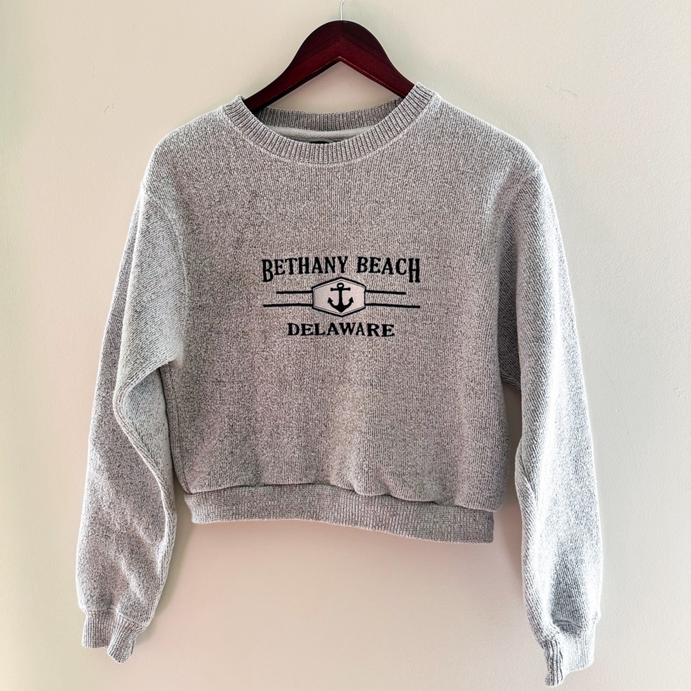 Bethany Beach Cropped Crewneck Sweatshirt